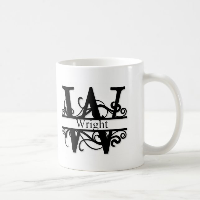 Wright Monogramm Kaffeetasse (Rechts)