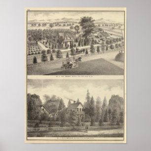 Wright, Putnam Wohnsitze Poster