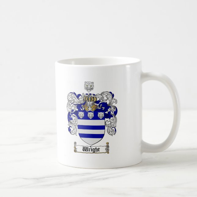 Wright-Wappen/Wright-Familienwappen Kaffeetasse (Rechts)