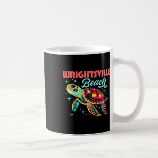 Wrightsville Beach Nc Artistic Sea Turtle Retro Kaffeetasse