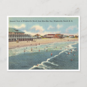 Wrightsville Beach, North Carolina alte Szene Postkarte