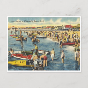 Wrightsville Beach North Carolina Bootrennen Postkarte