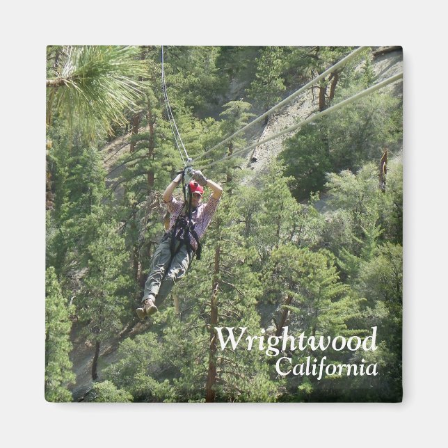 Wrightwood Ziplining Magnet! Magnet (Vorne)