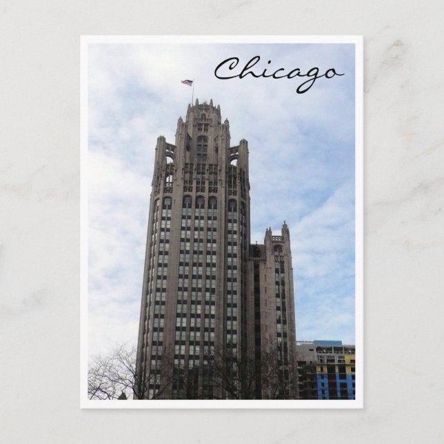 Wrigley Chicago Postkarte (Vorderseite)