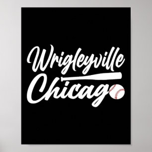 Wrigleyville Chicago Baseball Amerikanisch Poster