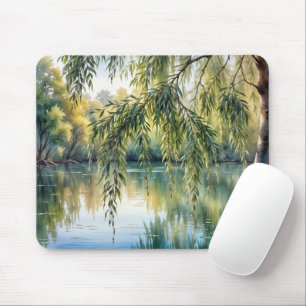 Wringen der Wilden Branch am See Mousepad