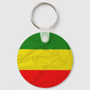 Wrinkled Rastafarian Flag Schlüsselanhänger