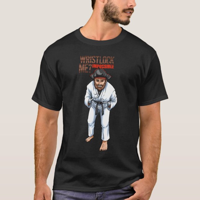 Wristlock Pirate Brazilian Jiu Jitsu, BJJ T-Shirt (Vorderseite)