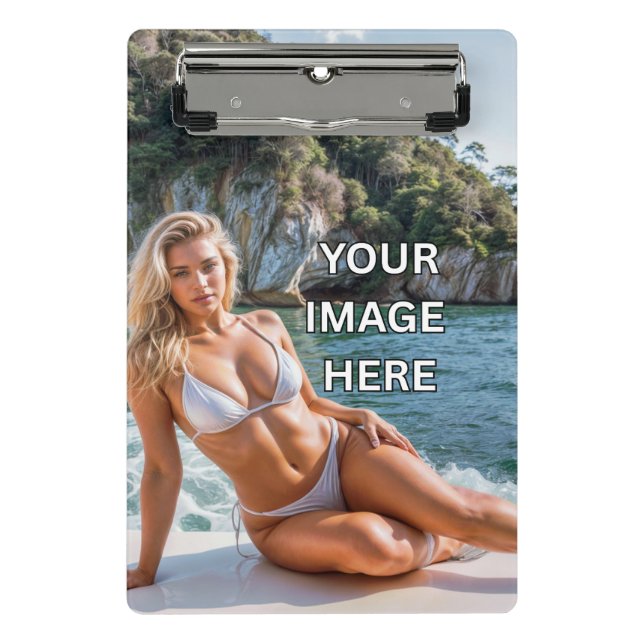 WRITE! ✍️ Custom Clipboard – Add Your Own Design Mini Klemmbrett (Vorderseite)