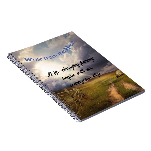 "Write from the Heart" Spiral Foto Notebook Notizblock (Rechte Seite)