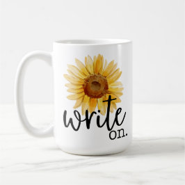Write On (mit Sonnenblume) Kaffeetasse