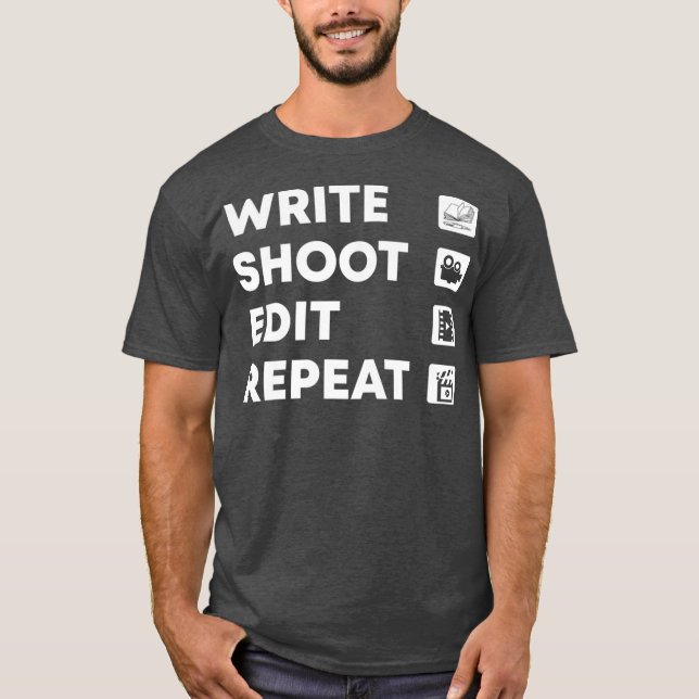 Write Shoot Edit Repetier Videographer Premium T-Shirt (Vorderseite)