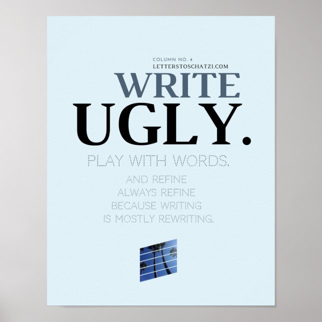 Write Ugly Poster (Vorne)