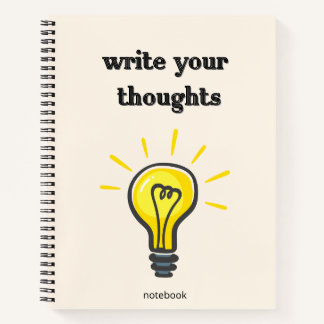 Write Your Thoughts – Elegant Lined Notebook Notizbuch