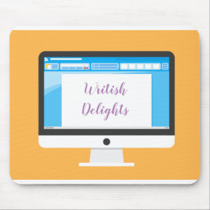 Writer at Work / Writish Delights (© Mira) Mousepad