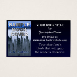 Writer Author Werbeaktion Book Cover Blue Ombre Ca