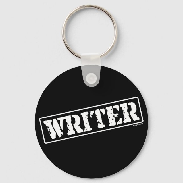 Writer-Briefmarke Schlüsselanhänger (Vorderseite)