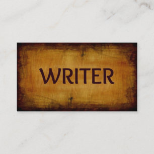 Writer Business Card Visitenkarte