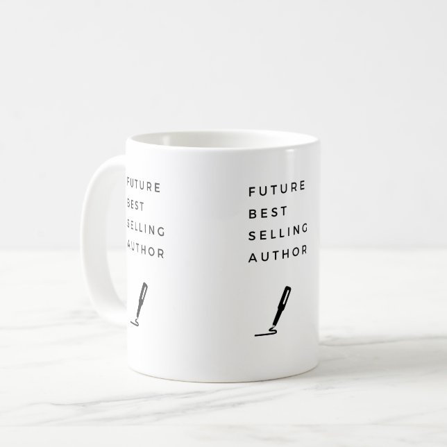 Writer Coffee Tasse (Vorderseite Links)