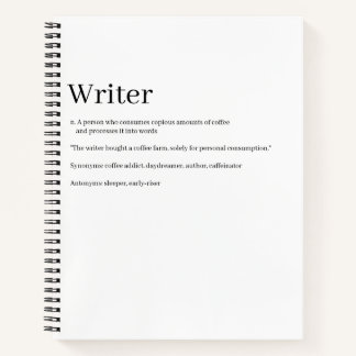 Writer Definition Notebook - Funny Notizbuch