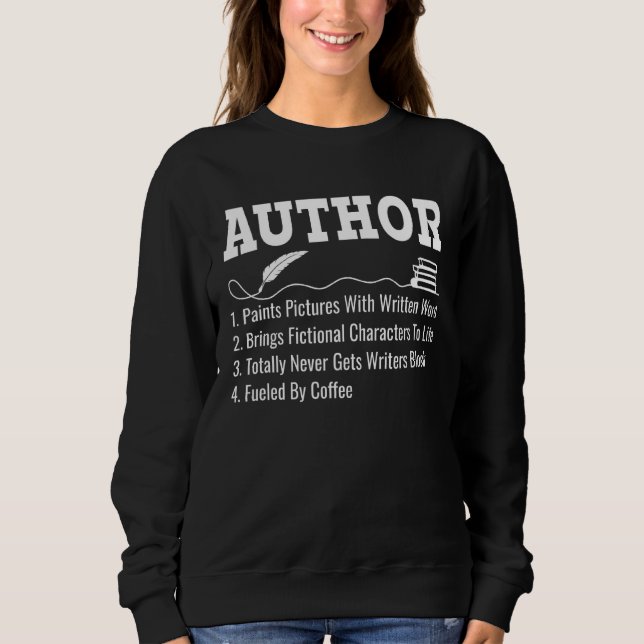Writer Definition Writer Author Sweatshirt (Vorderseite)