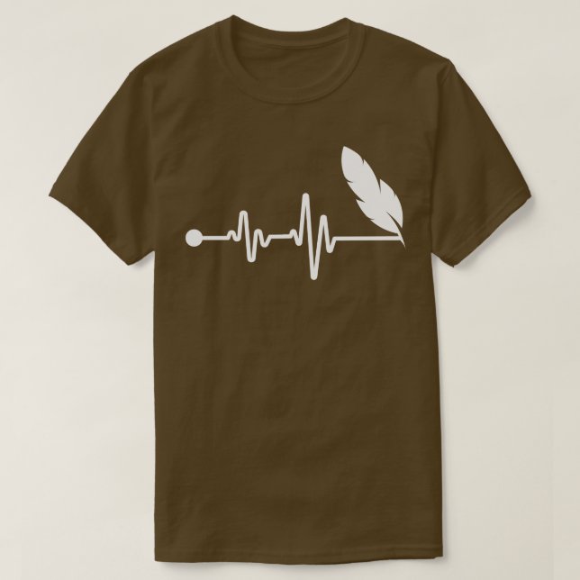 Writer Heartbeat 1 T-Shirt (Design vorne)