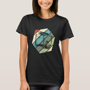 Writer Hexa Retro Novel Writer Reading Book T-Shirt