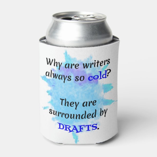 Writer Joke English Teacher Funny Geschenk Dosenkühler (Kanne Vorderseite)