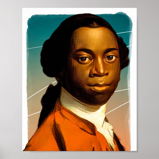 Writer Olaudah Equiano Illustration Poster (Vorne)