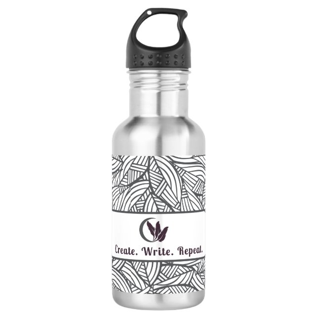 Writer Quote Water Flasche Edelstahlflasche (Vorderseite)