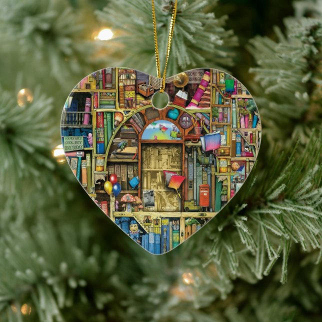 Writer Reader Bookaholic Books Lover Bookworm Keramik Ornament (Baum)
