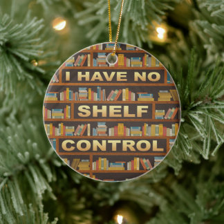 Writer Reader Books Ich habe keine Kontrolle mehr Keramik Ornament