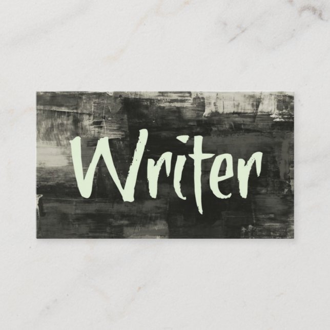 Writer Rustic Business Card Visitenkarte (Vorderseite)