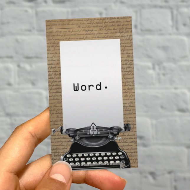 Writer Vintag Old Scripts & Writer Visitenkarte (Von Creator hochgeladen)