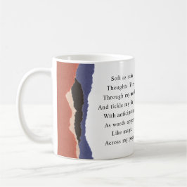 Writername Motivierend Gedicht Abstrakt Torn Paper Kaffeetasse