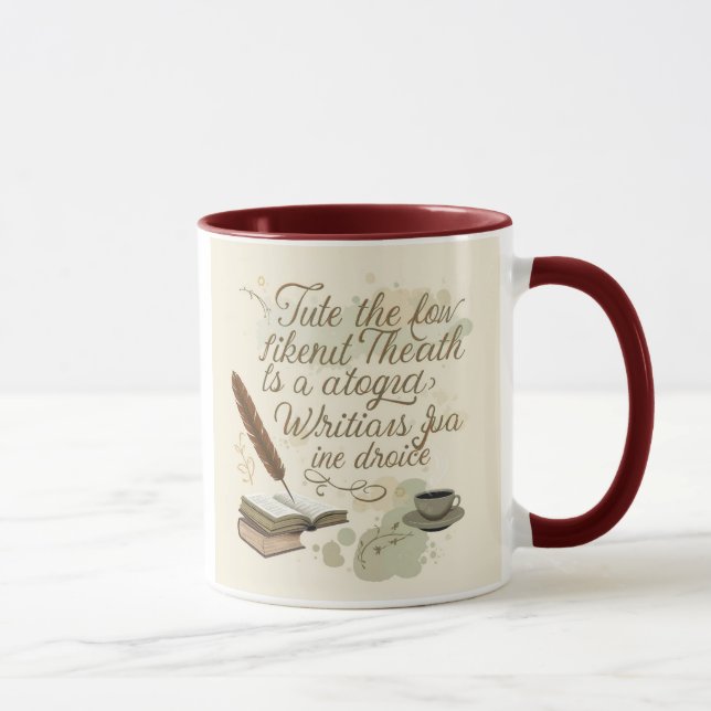 "Writer's Delight Tasse: Inspiration Zitate for Be Tasse (Rechts)