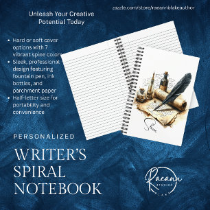 Writers Spiral Notebook Notizbuch