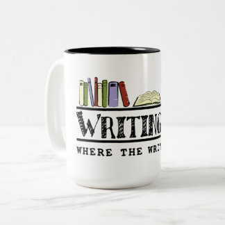 Writing.Com-Logo-Tasse Zweifarbige Tasse