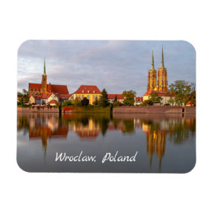Wroclaw River Reflection Magnet