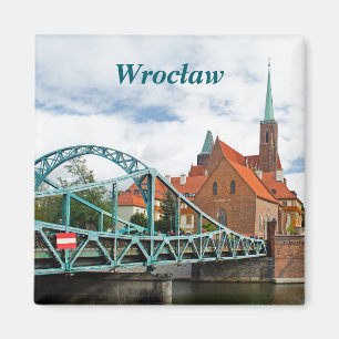 Wroclaw Tumski Brücke Magnet