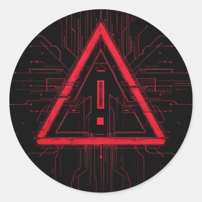 Wrong error runder aufkleber (Vorderseite)