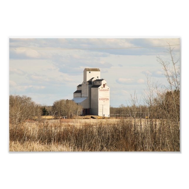 Wroxton SK Grain Elevator Fotodruck (Vorne)