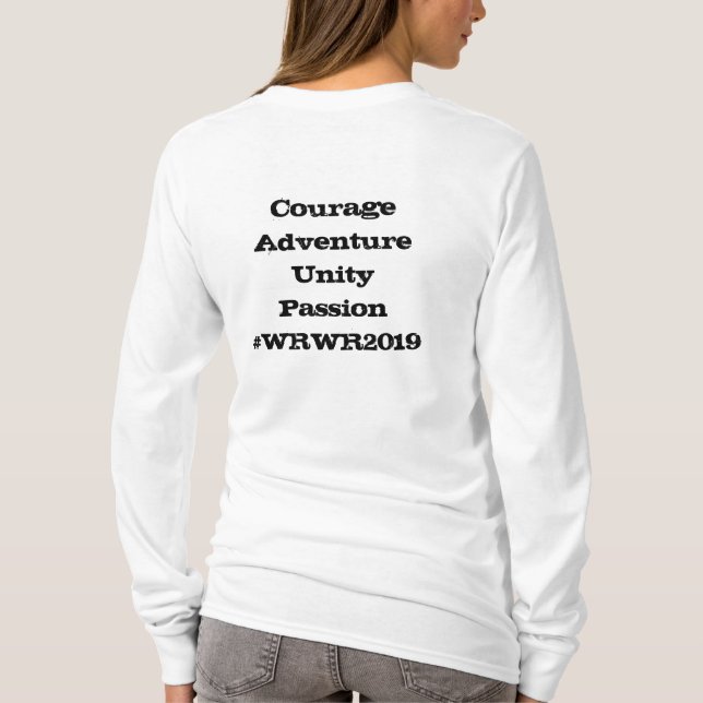 WRWR das lange Sleeved Shirt globaler Frauen (Rückseite)
