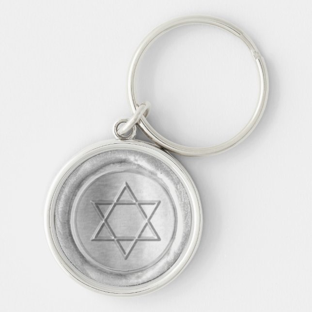 WSM - Silver - Star of David - Schlüsselanhänger (Vorne)