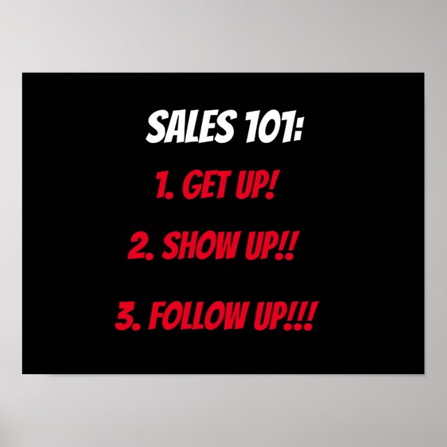WSN Sales 101 Poster (Vorne)