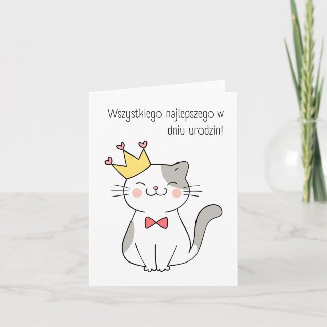 Wszystkiego najlepszego w dniu urodzin, Polnisch Karte (Vorderseite)