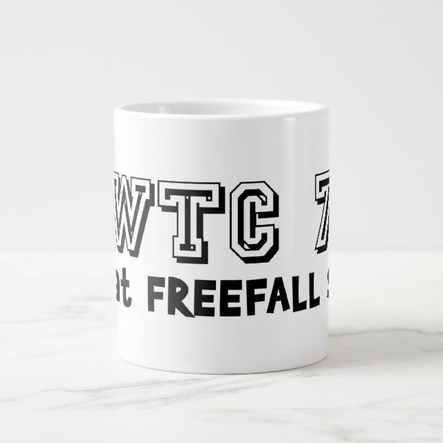 WTC 7 geht mit freier Geschwindigkeit zurück Jumbo-Tasse (Vorderseite)