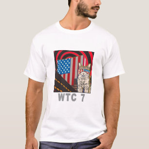 "WTC 7" T-shirt blanc organique
