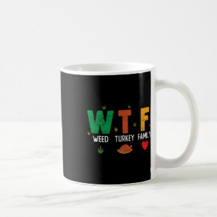 Wtf1 Wein Truthahn Football - Lustiger Thanksgivin Kaffeetasse