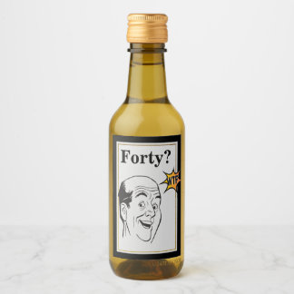 wtf 40. Geburtstag Party Funny Mens Geburtstag Weinetikett